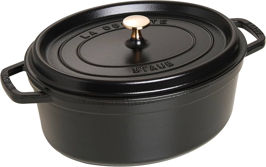 Amazon｜staub ストウブ 「 ピコ ココット オーバル ブラック 37cm