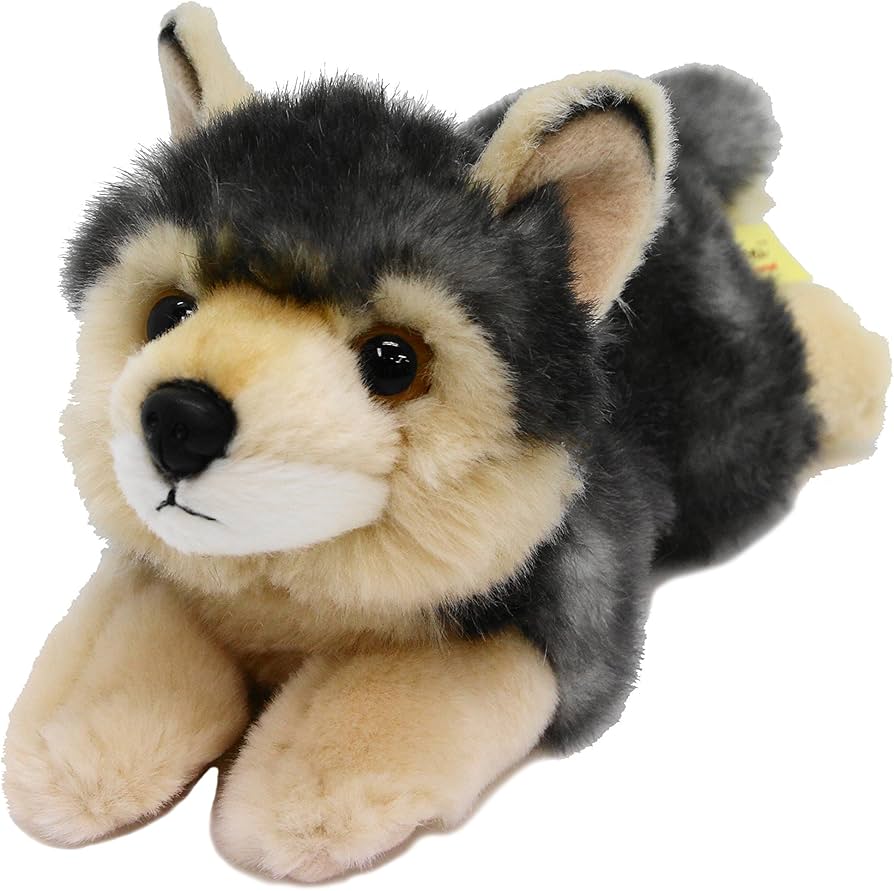 Amazon.co.jp: オーロラワールド ぬいぐるみ ミヨニ オオカミ S : おもちゃ