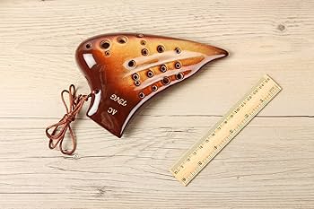 Amazon | TNG オカリナ 楽器 [ トリプル/アルト/ブラウンゴールド ] C