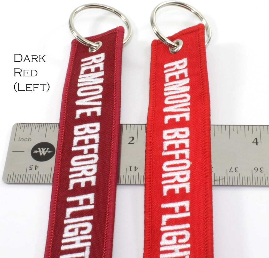 Amazon.com: Rotary13B1 Remove Before Flight DARK RED Key Chain