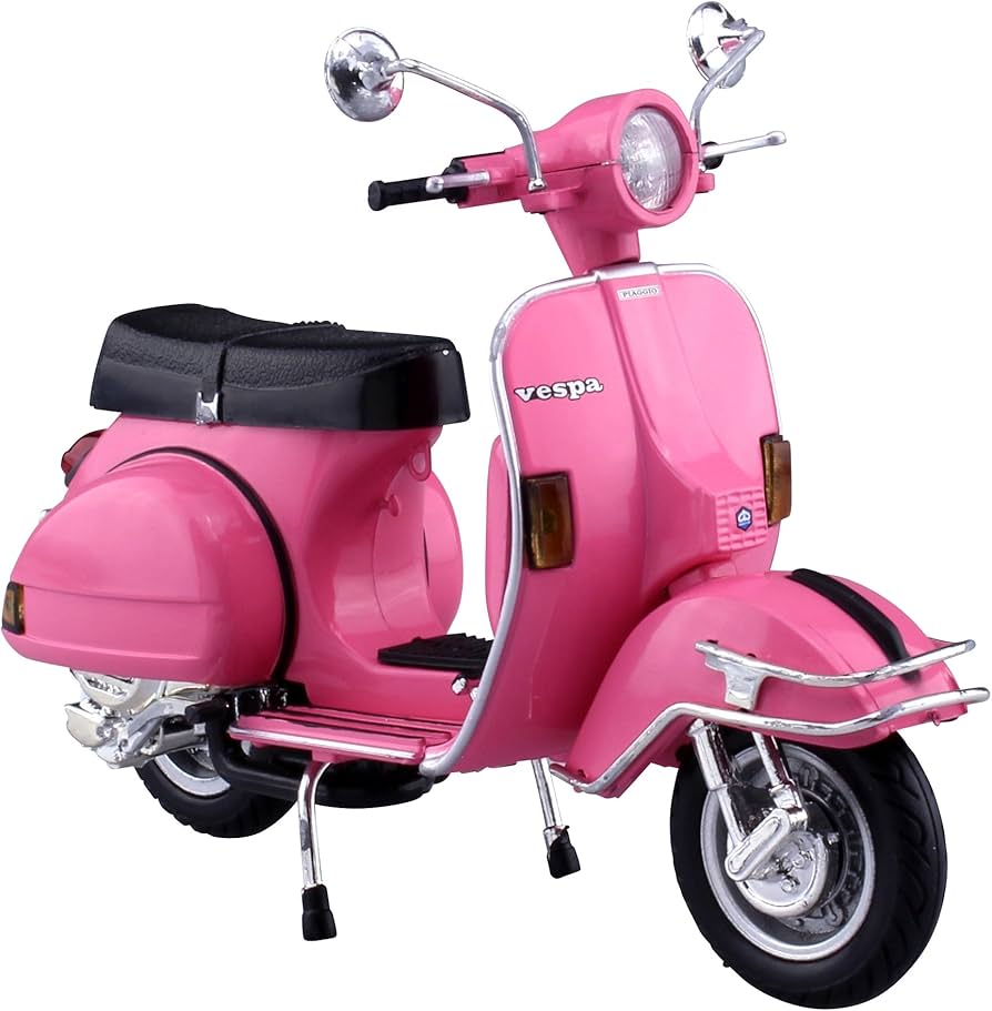 Amazon | ニューレイ 1/12 完成品バイク ベスパ P200E 1978 ピンク