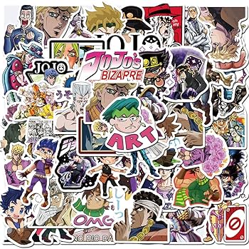 Amazon.co.jp: for ジョジョの奇妙な冒険 ステッカー 50枚セット