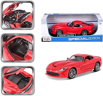 Amazon.com: Maisto 1:18 Scale 2013 SRT Viper GTS Diecast Vehicle