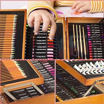 Amazon | KINSPORY174点 デラックス 色付けアートセット ペイント お