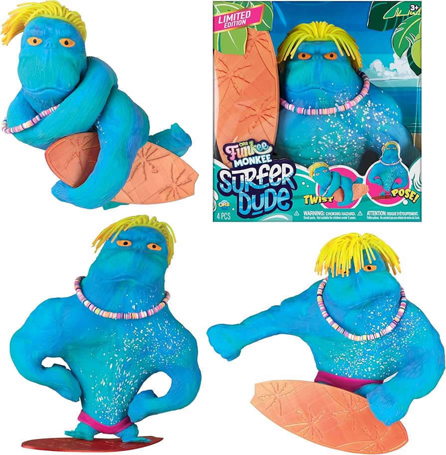Amazon.com: ORB Surfer Dude Funkee Monkee Jumbo Squishy Monkey Toy
