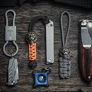 Amazon.co.jp: HorixGear パラコードビーズ タイガーナイフビーズと