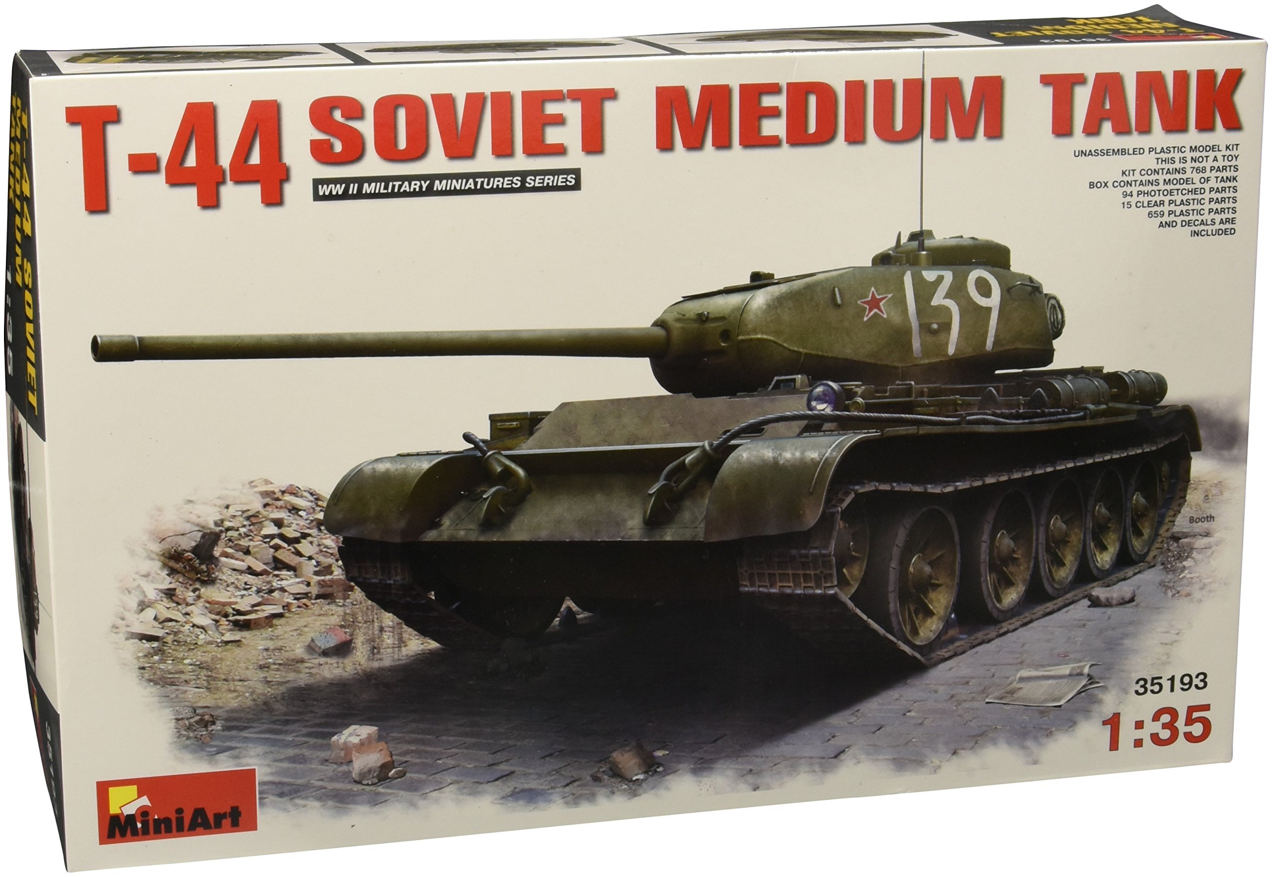 Amazon | ミニアート MA35193 1/35 T-44ソビエト中戦車 プラモデル