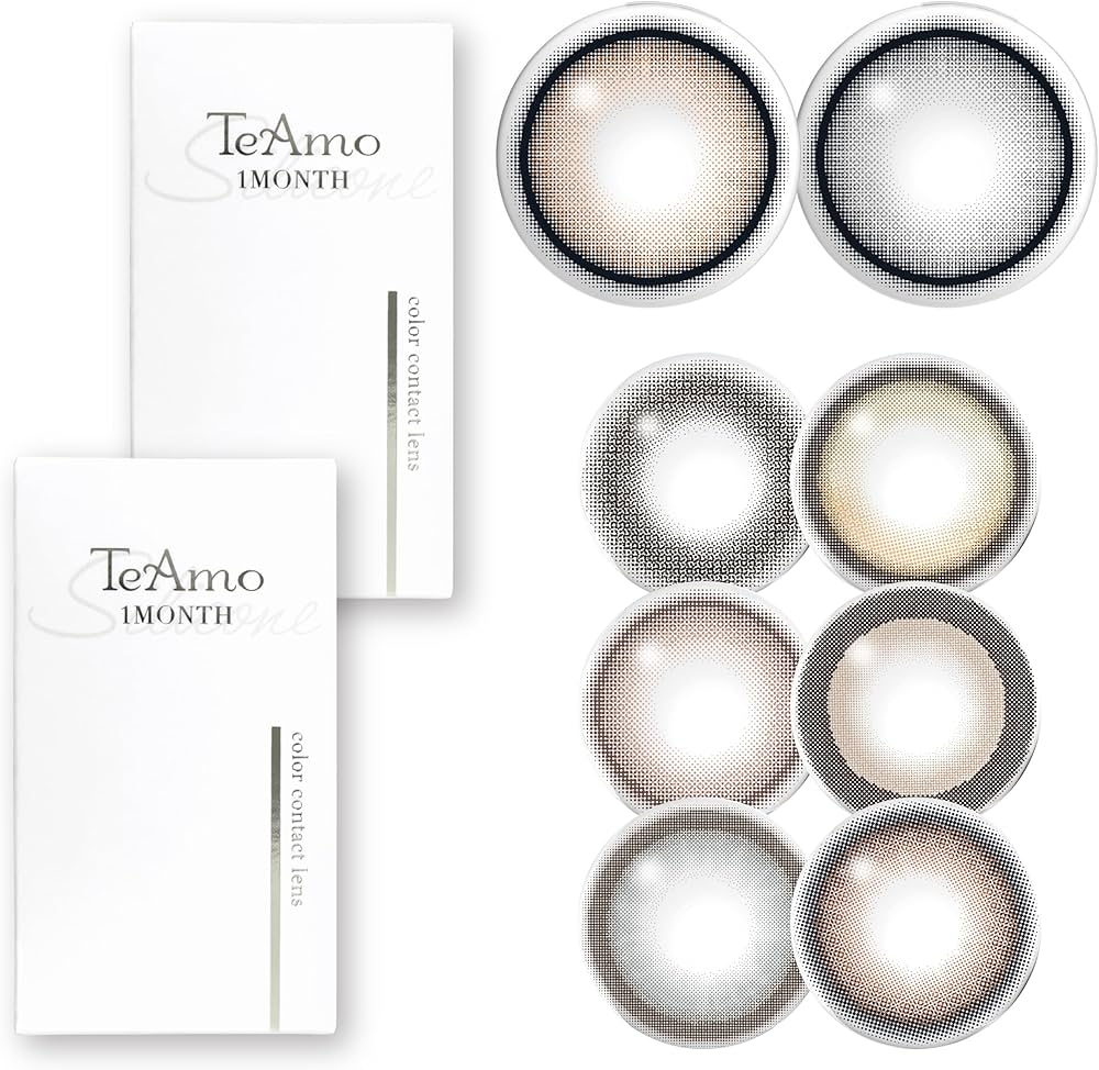 Amazon | カラコン TeAmo マンスリー シリコーンハイドロゲル 2枚ｾｯﾄ