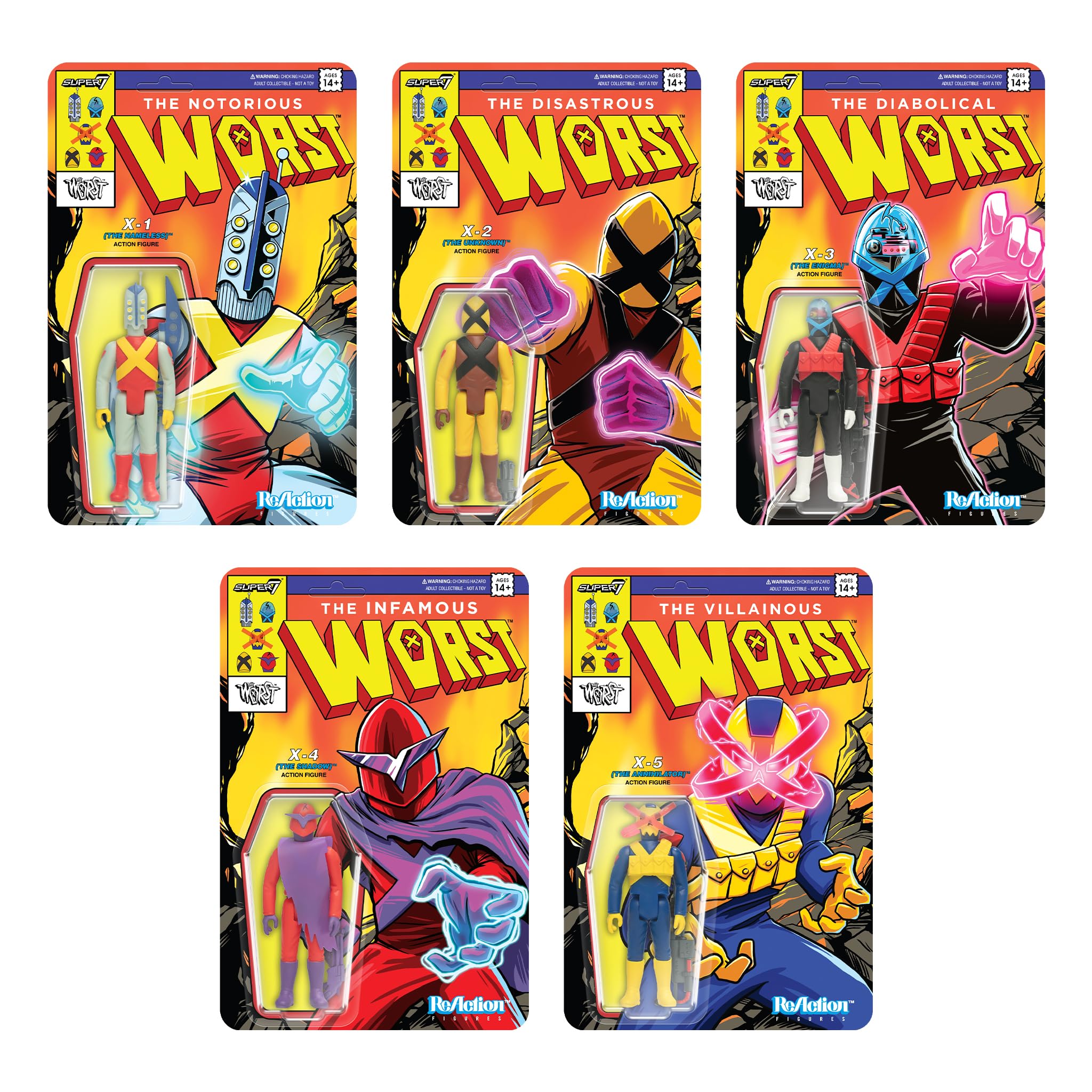 Amazon.com: Super7 The Worst X-4 (The Shadow) Mutant Team - 3.75