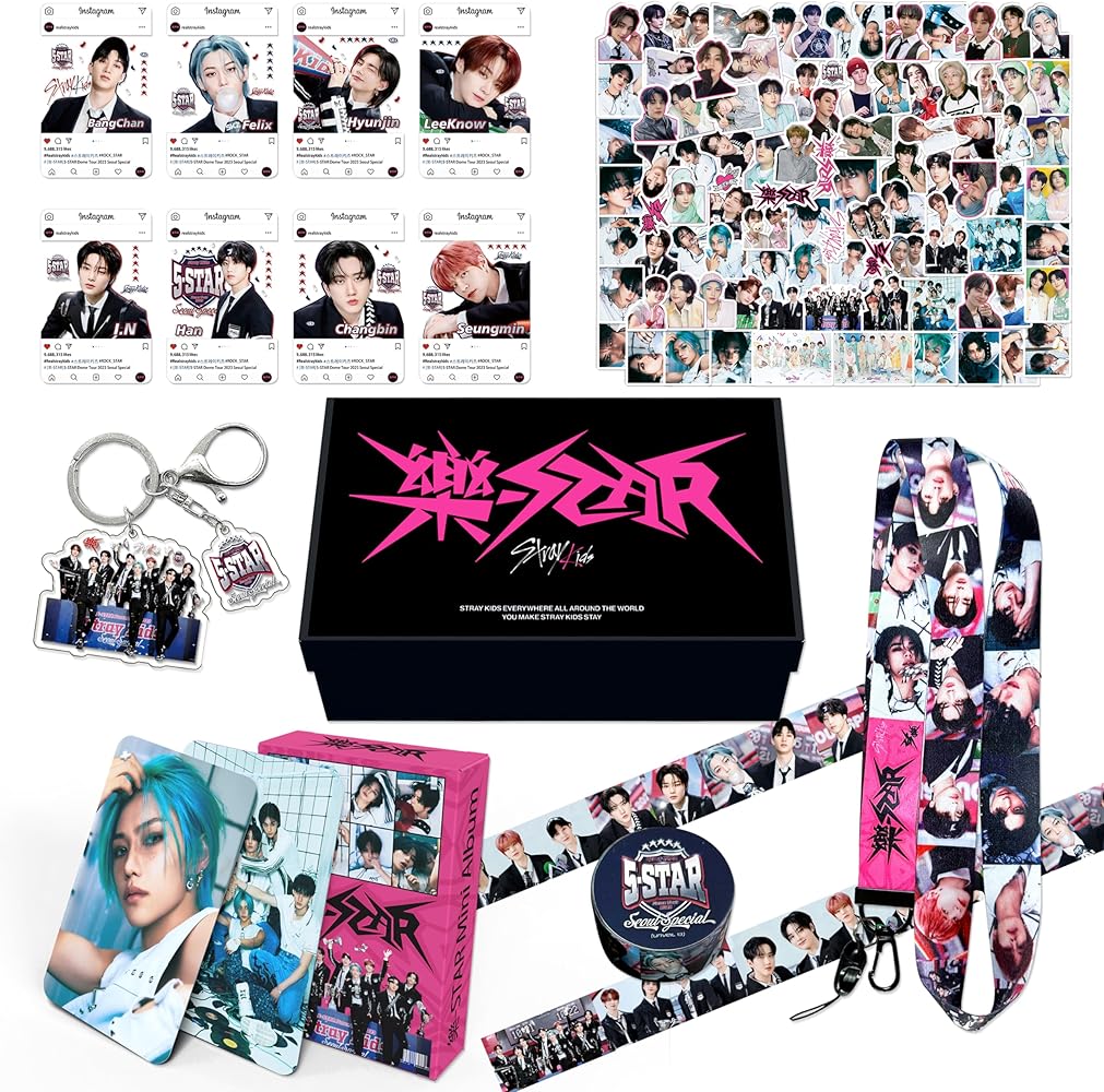 Amazon.com: Apzeda Stray Kids 樂 (ROCK) STAR Gift Box - Kpop