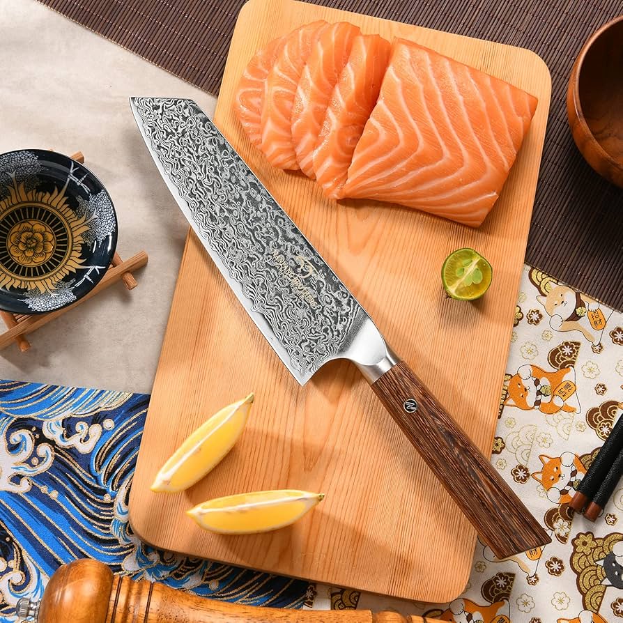 Amazon | 三徳包丁 牛刀包丁 Nanfang Brothers VG10+ダマスカス 67層