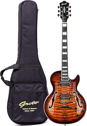 Amazon高級安ギター】属性爆盛りなステンレスフレットLP型セミアコって