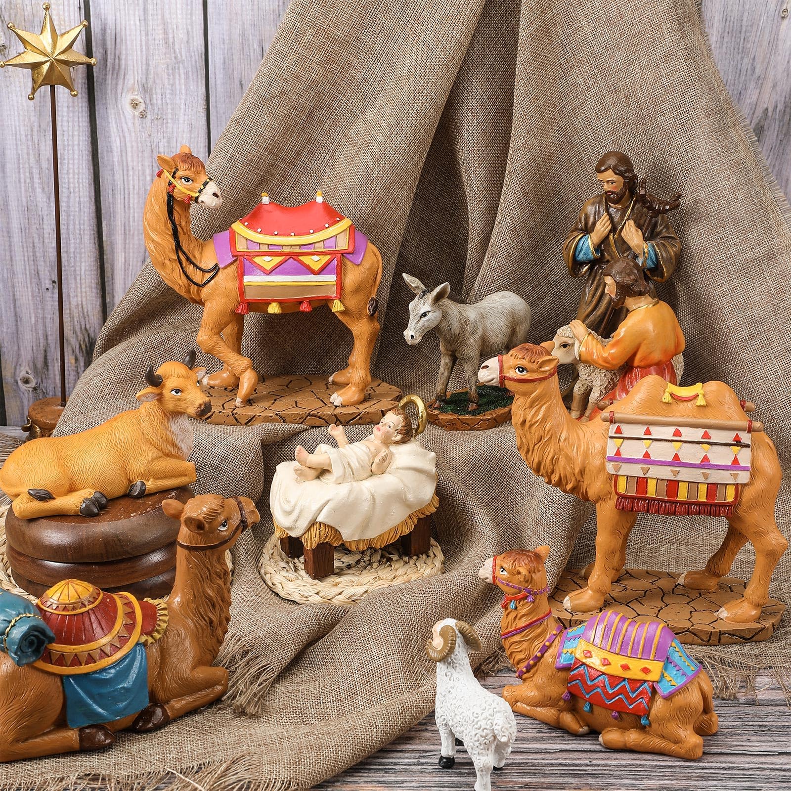 Amazon.co.jp: Barydat クリスマスキリスト降誕5点セット 7インチ