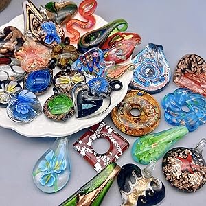 Amazon.com: YISSEN RISEON Random 12 pcs Handmade Murano Lampwork