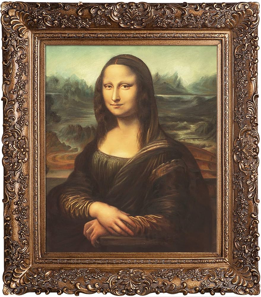 Amazon.co.jp: overstockArt モナリサとバージョンゴールドフレーム