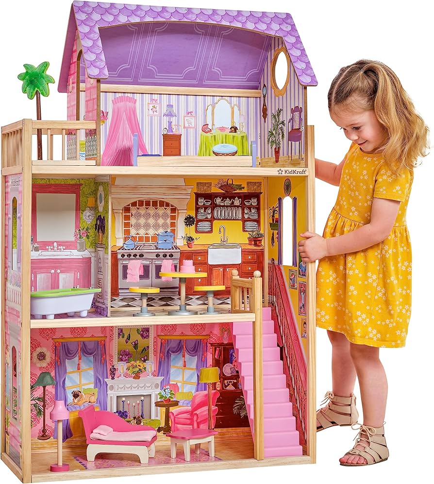 Amazon.co.jp: [キッドクラフト]KidKraft Kayla Dollhouse + 10 Pieces