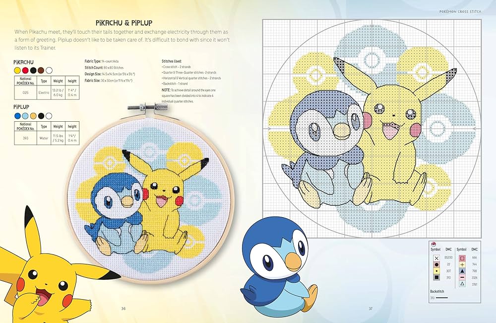 Amazon | Pokémon Cross Stitch: Bring Your Favorite Pokemon to Life