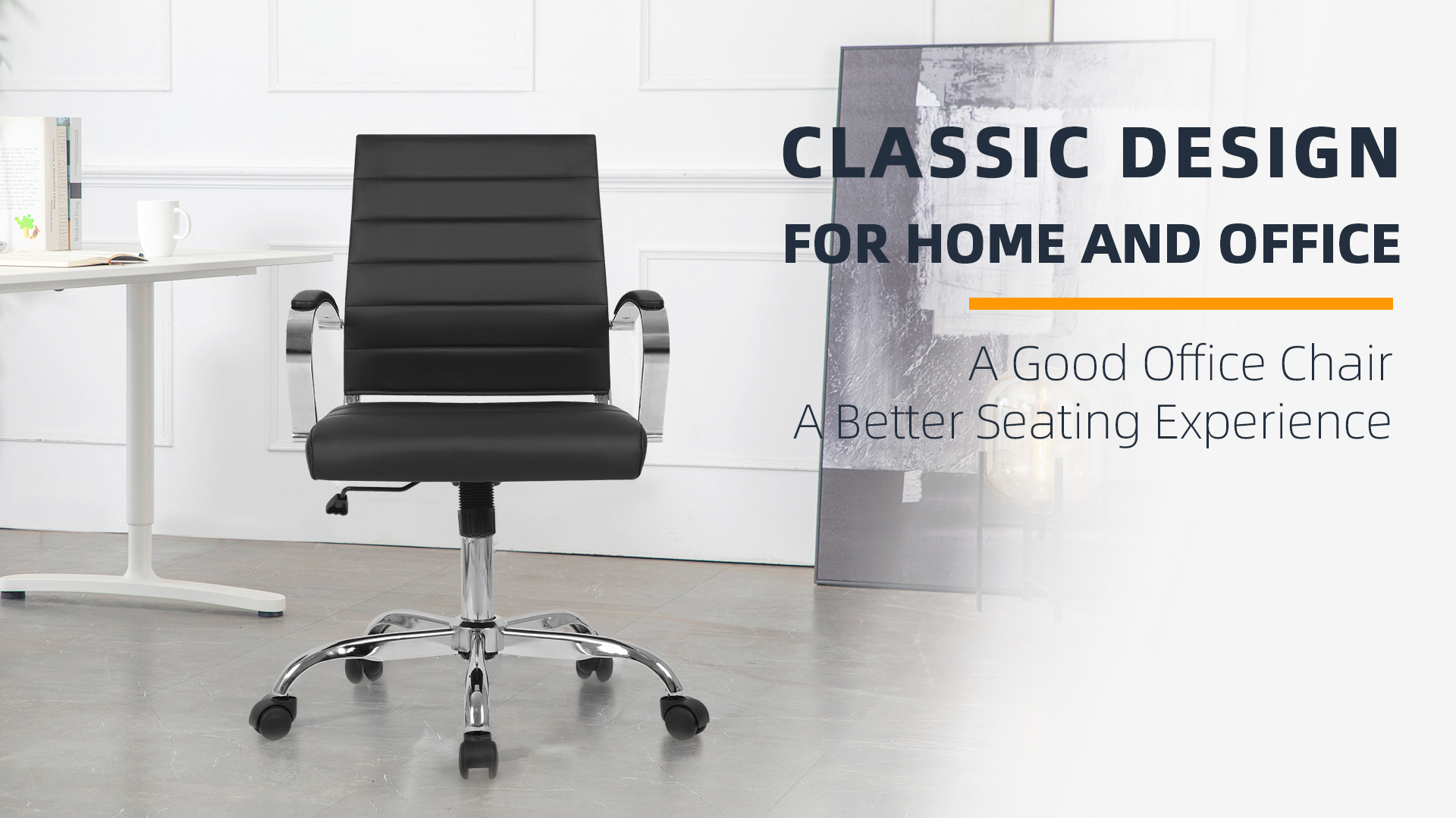 Amazon.com: LANDSUN Home Office Chair Mid Back Desk Chair PU