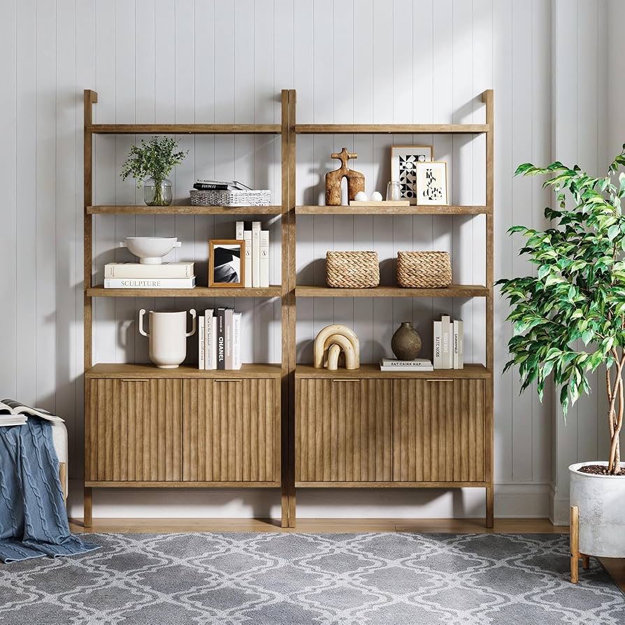 Amazon.com: Nathan James Jasper 3-Shelf Solid Wood Boho Bookshelf