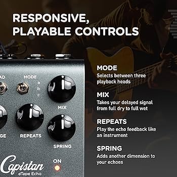 Amazon.com: Strymon El Capistan V2 dTape Echo Guitar Pedal for