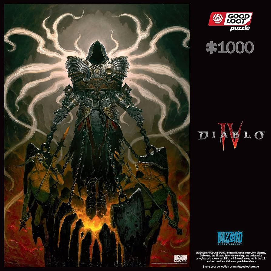 Amazon.com: Diablo IV Inarius Gaming Jigsaw Puzzle, 1000 Piece