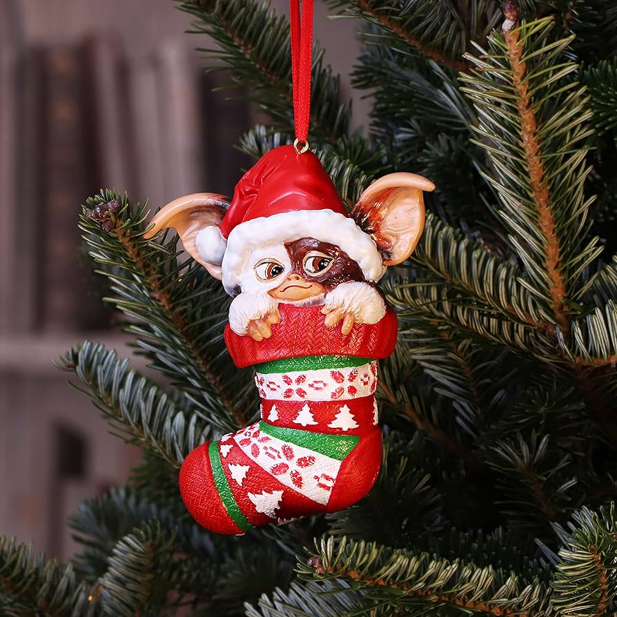 Amazon.com: Nemesis Now Gremlins Gizmo in Stocking Hanging Festive