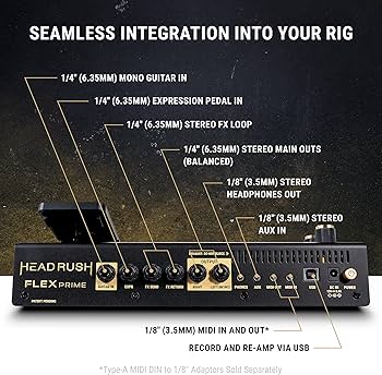 Amazon.com: HeadRush Flex Prime - Guitar and Bass Multi Effects