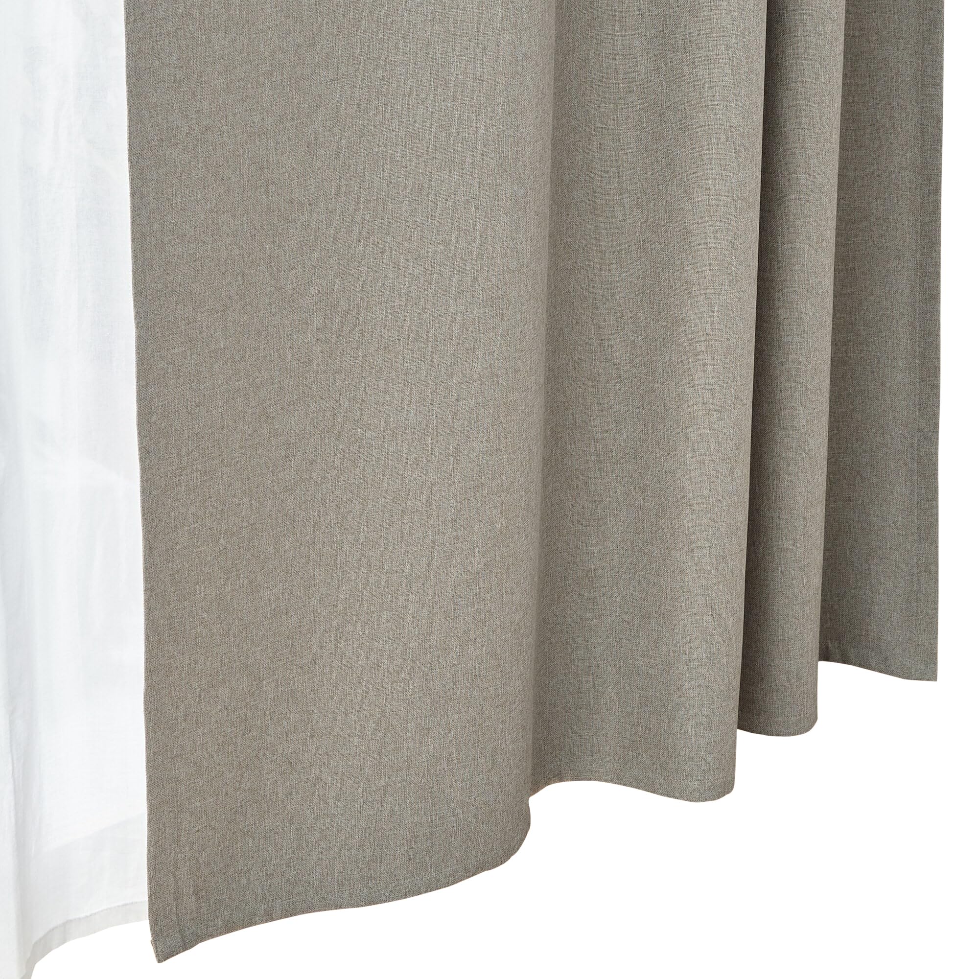 Amazon｜無印良品 防炎・遮光性 ドビー織りノンプリーツカーテン