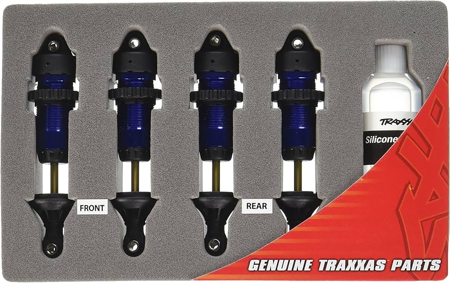 Amazon.com: Traxxas 5460A Blue-Anodized Aluminum GTR Shocks : Toys