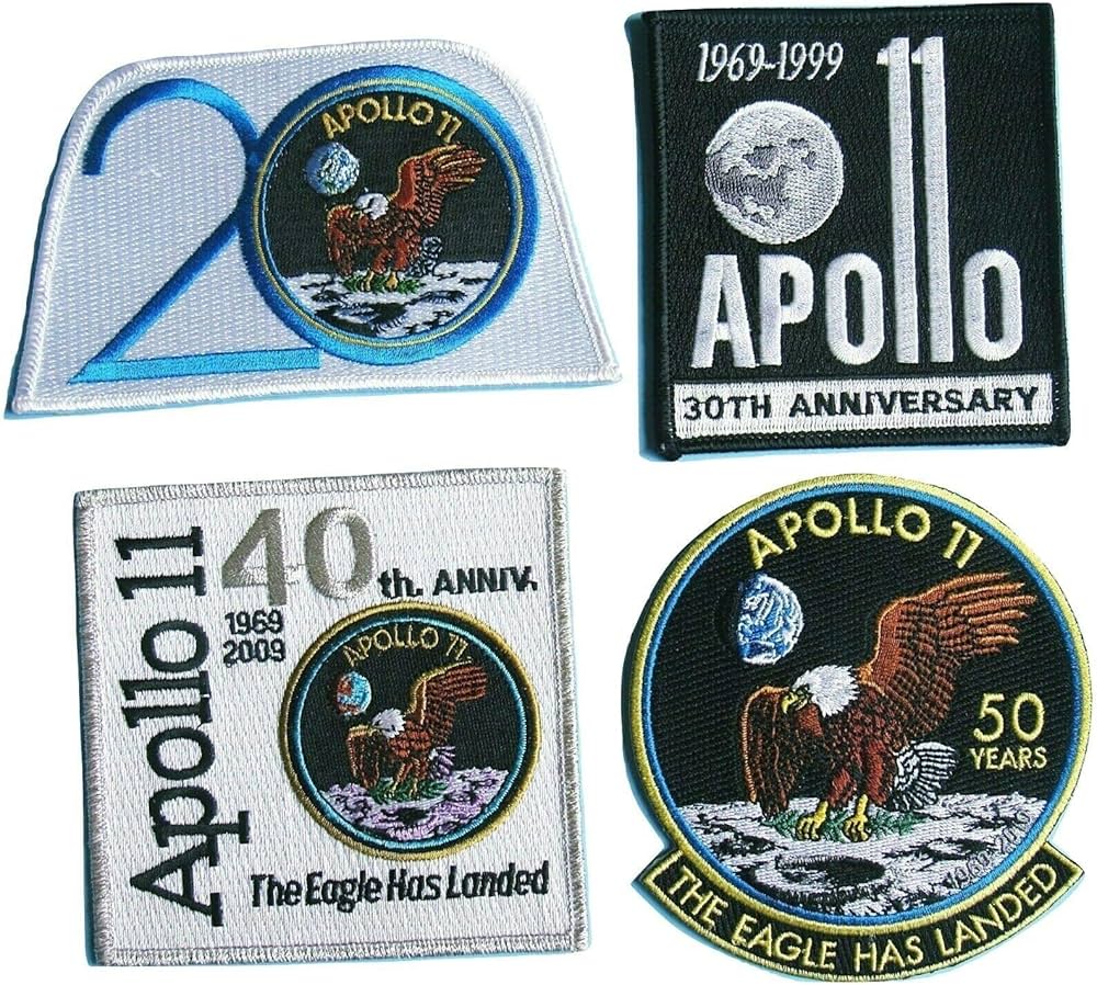 Amazon.com: Apollo 11 Patch Bundle - 50th Anniversary - NASA space