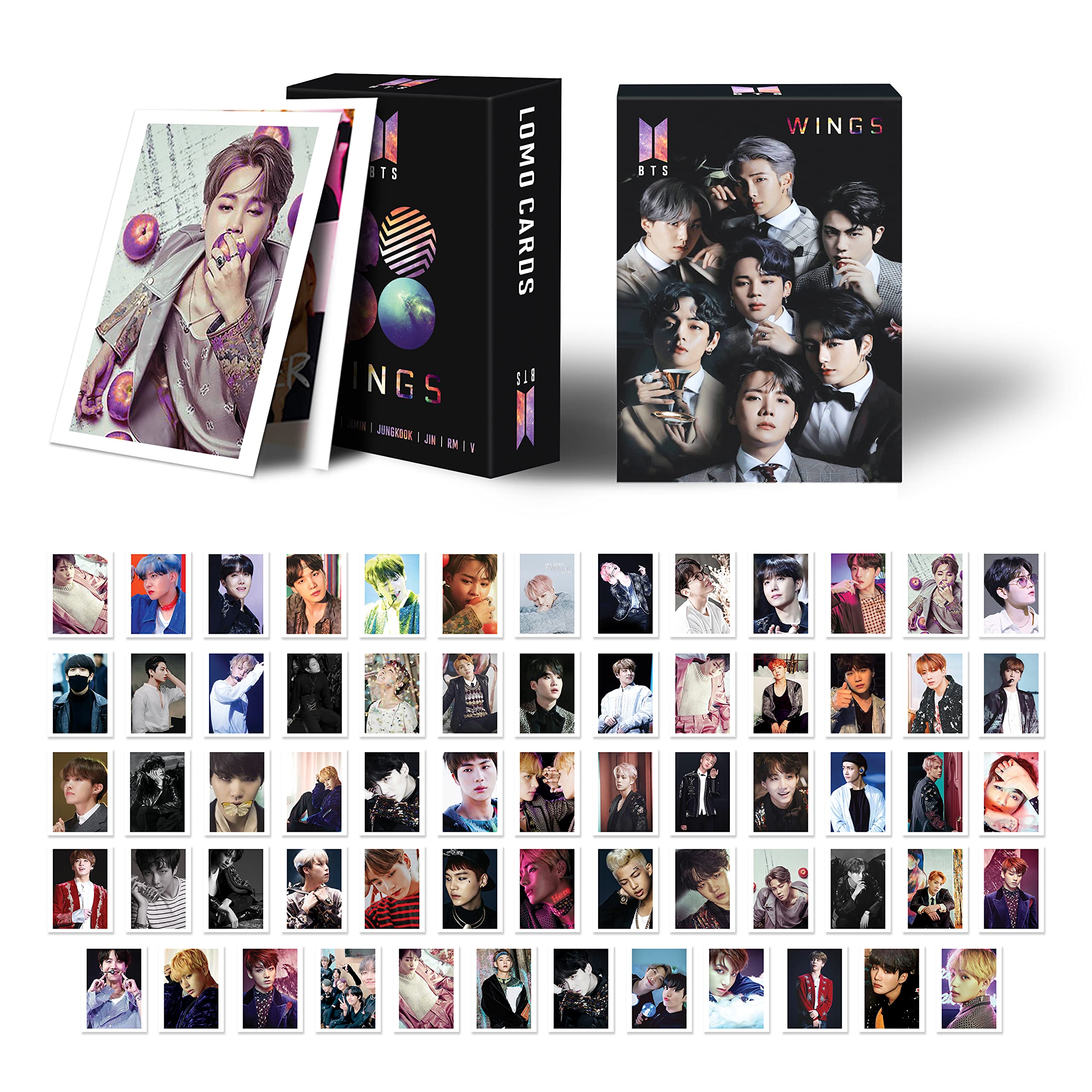 FlyBuy Hub Pack Of 64 (4 × 3 inch) Exclusive BTS Photocards, BTS