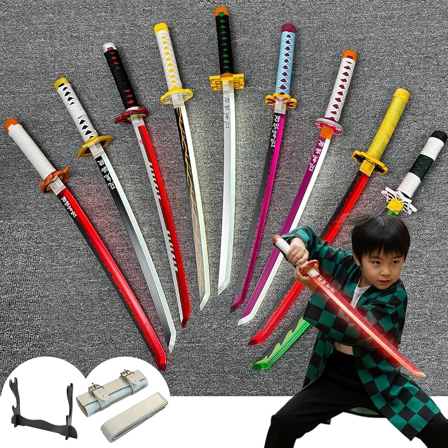 Amazon | Ncvoae 日輪刀 子供 発光刀 鬼滅 コスプレ 道具 『大人/子供
