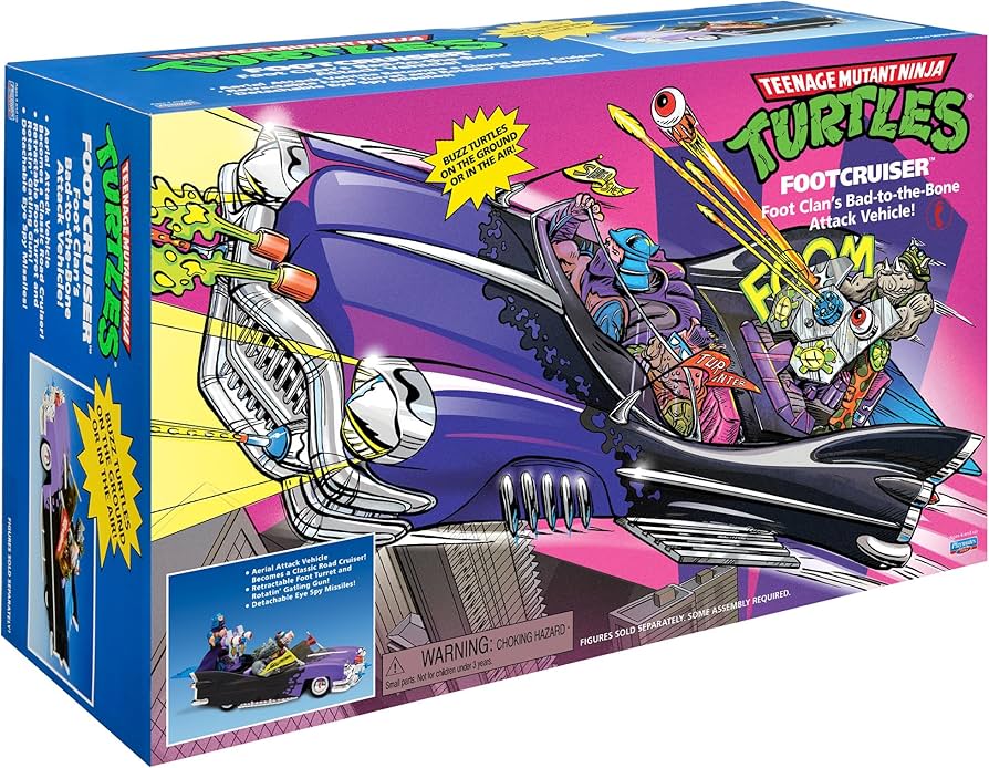 ☆TMNTフットクルーザー☆プレイメイツ クラシック タートルズ 80s復刻