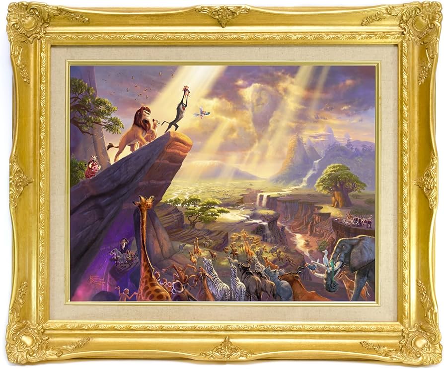 Amazon.co.jp: 西洋絵画 ディズニー ライオン・キング LION KING 豪華