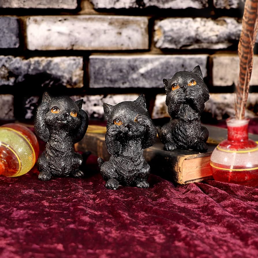 Amazon.com: Nemesis Now Three Wise Kitties See No Hear No Speak No