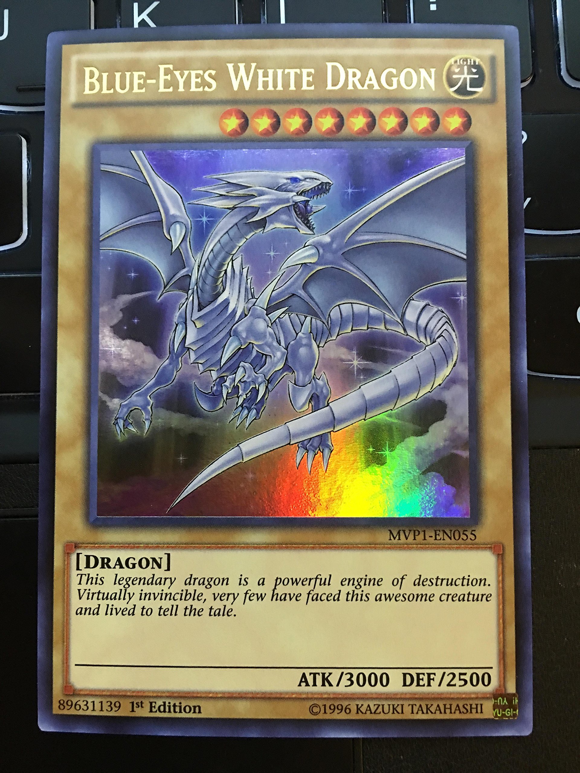 Amazon.com: YU-GI-OH! - Blue-Eyes White Dragon (MVP1-EN055) - The