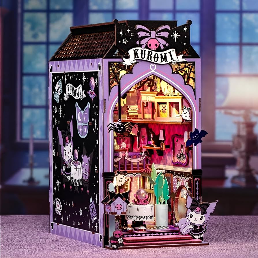 Amazon.com: Hands Craft Kuromi Spooky House DIY Book Nook Kit