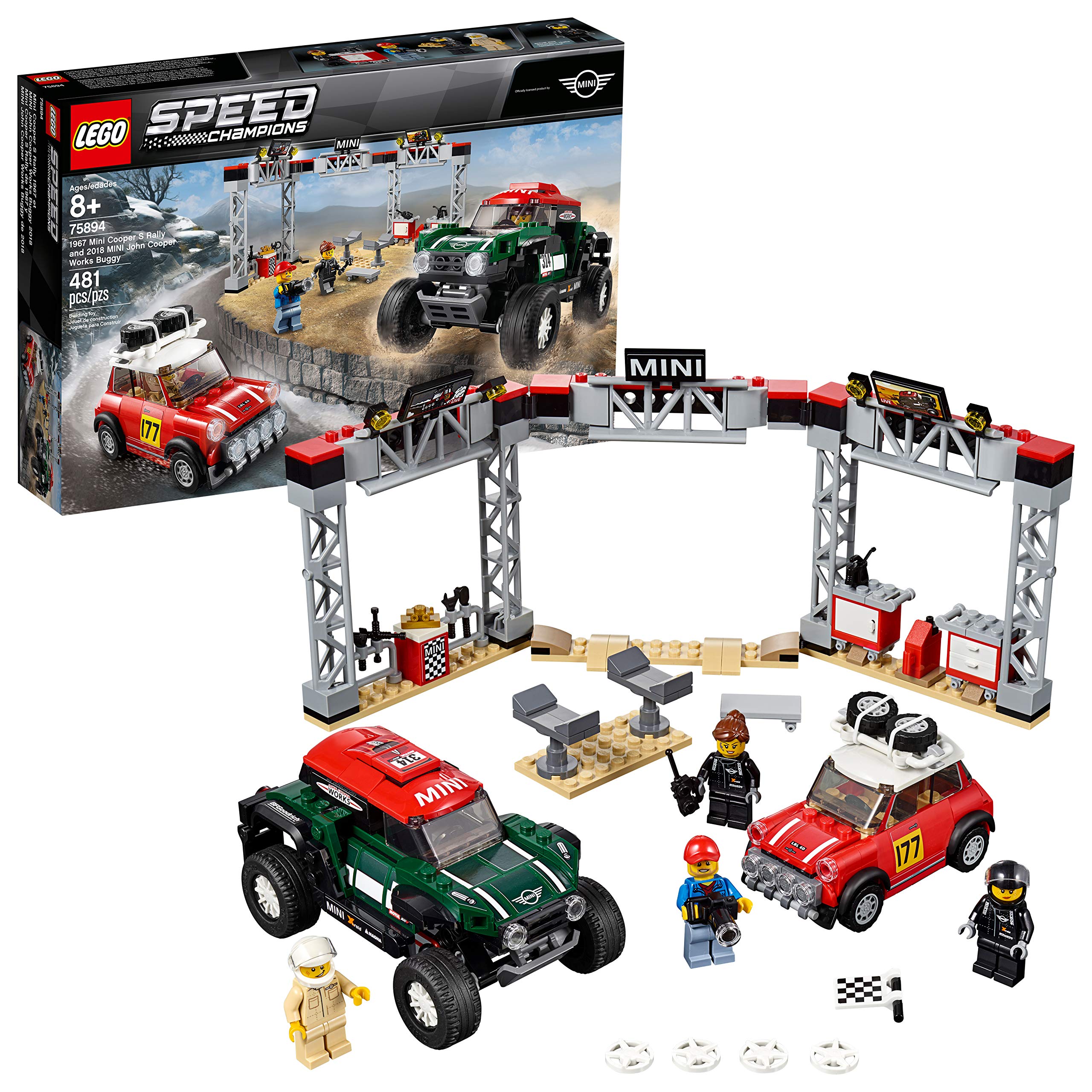 Amazon.com: LEGO Speed Champions 1967 Mini Cooper S Rally and 2018