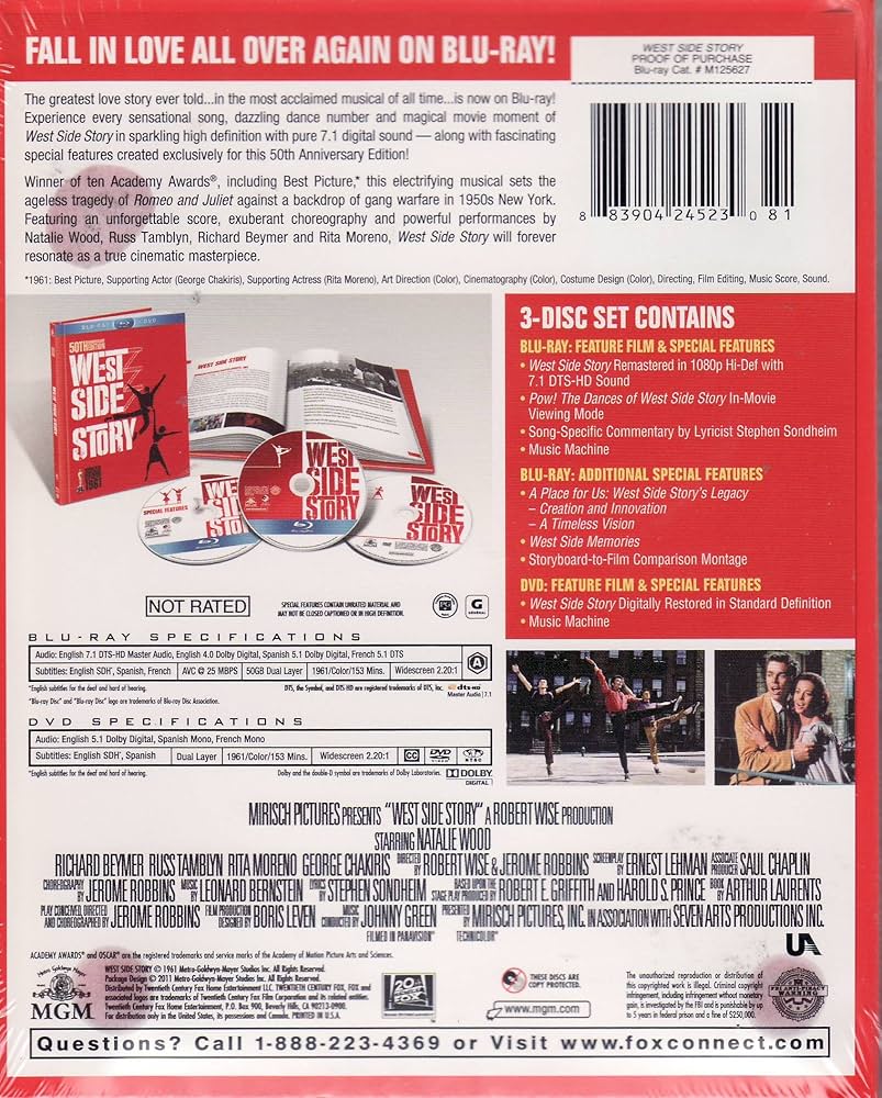 Amazon.com: West Side Story 50th Anniversary LIMITED EDITION Combo
