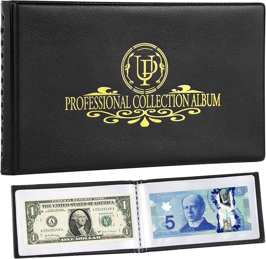 Amazon.com: 40 Pockets Banknote Currency Collecting Album - 20