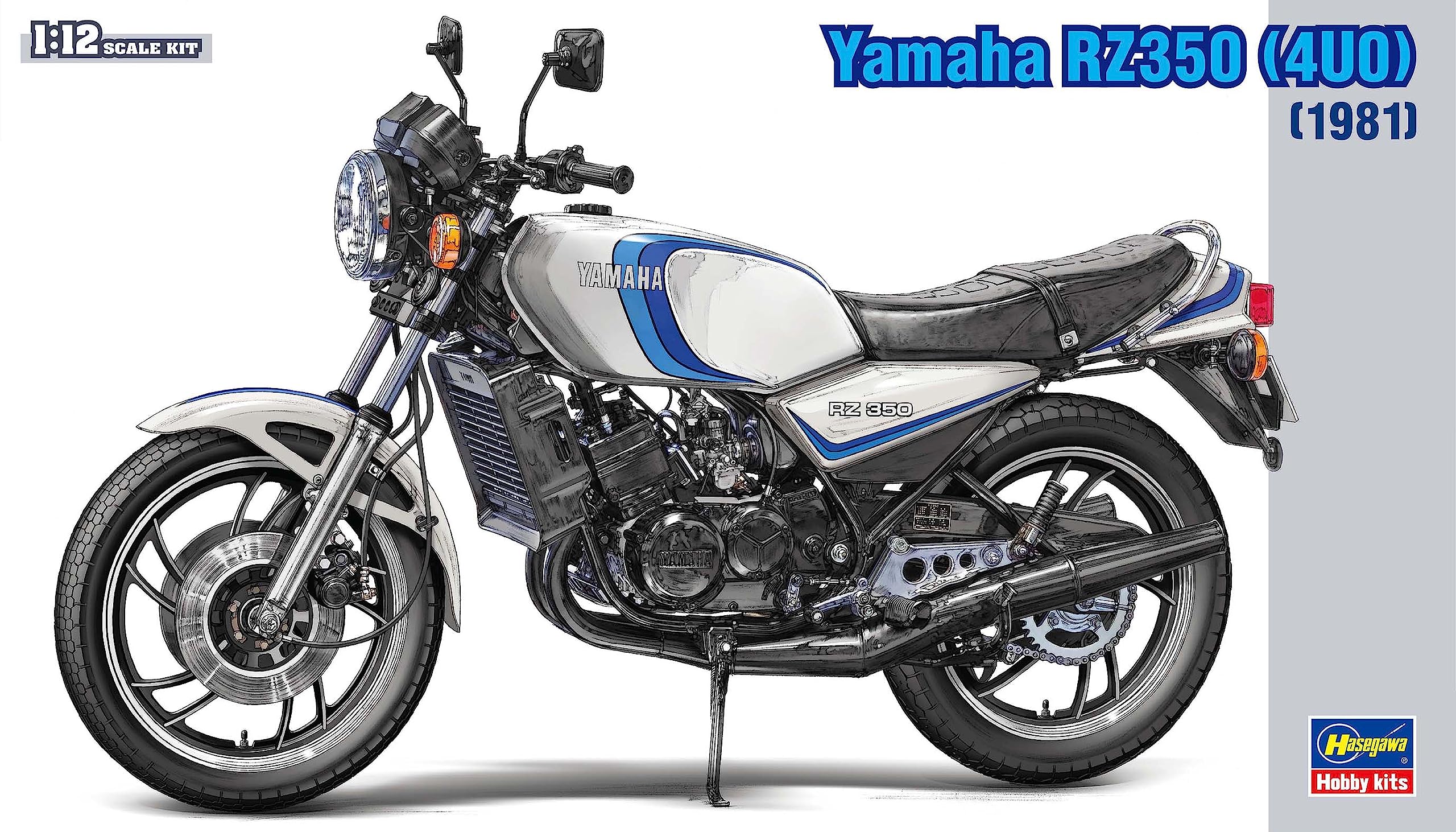 ハセガワ Hasegawa BK15 1/12 Yamaha RZ350, 1981 Model Kit, Multi