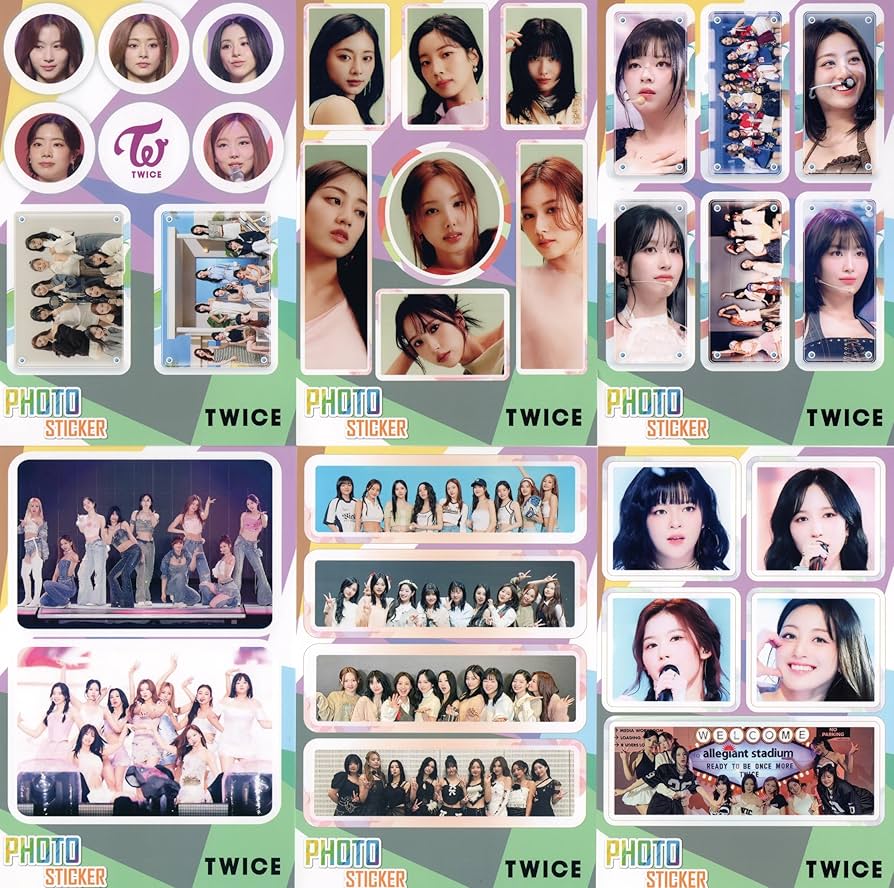 Amazon.co.jp: TWICE トゥワイス 【ステッカーセット 87枚入】 フォト