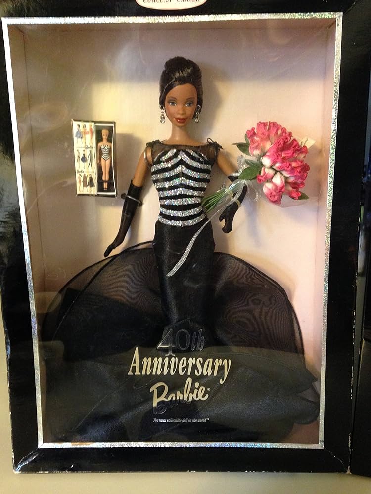 Amazon.co.jp: 40th ANNIVERSARY Barbie Doll (Black) / 40周年