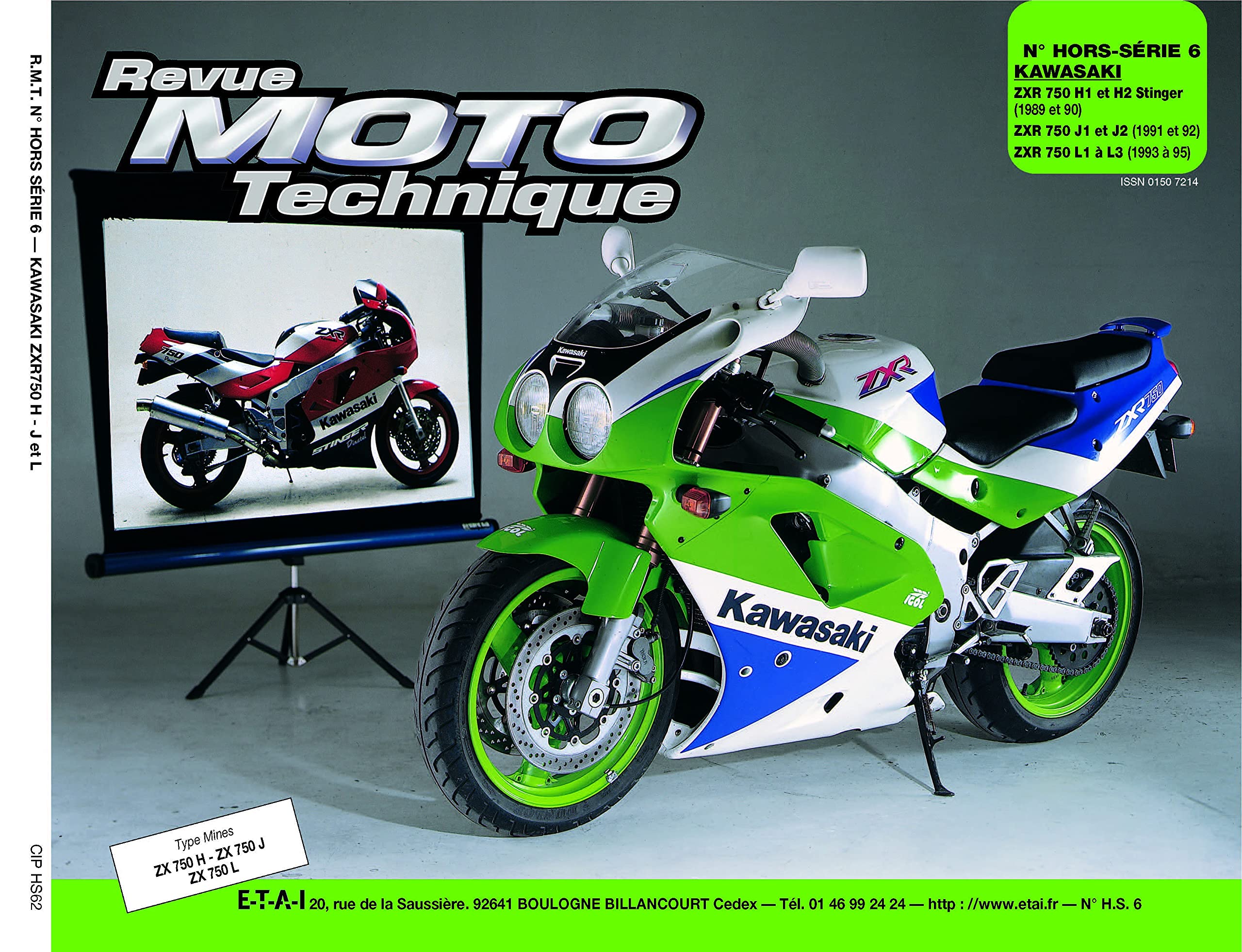 RMT HS 6.2 KAWASAKI 750 STINGER(89/90) ZXR 750 91/95 : ETAI