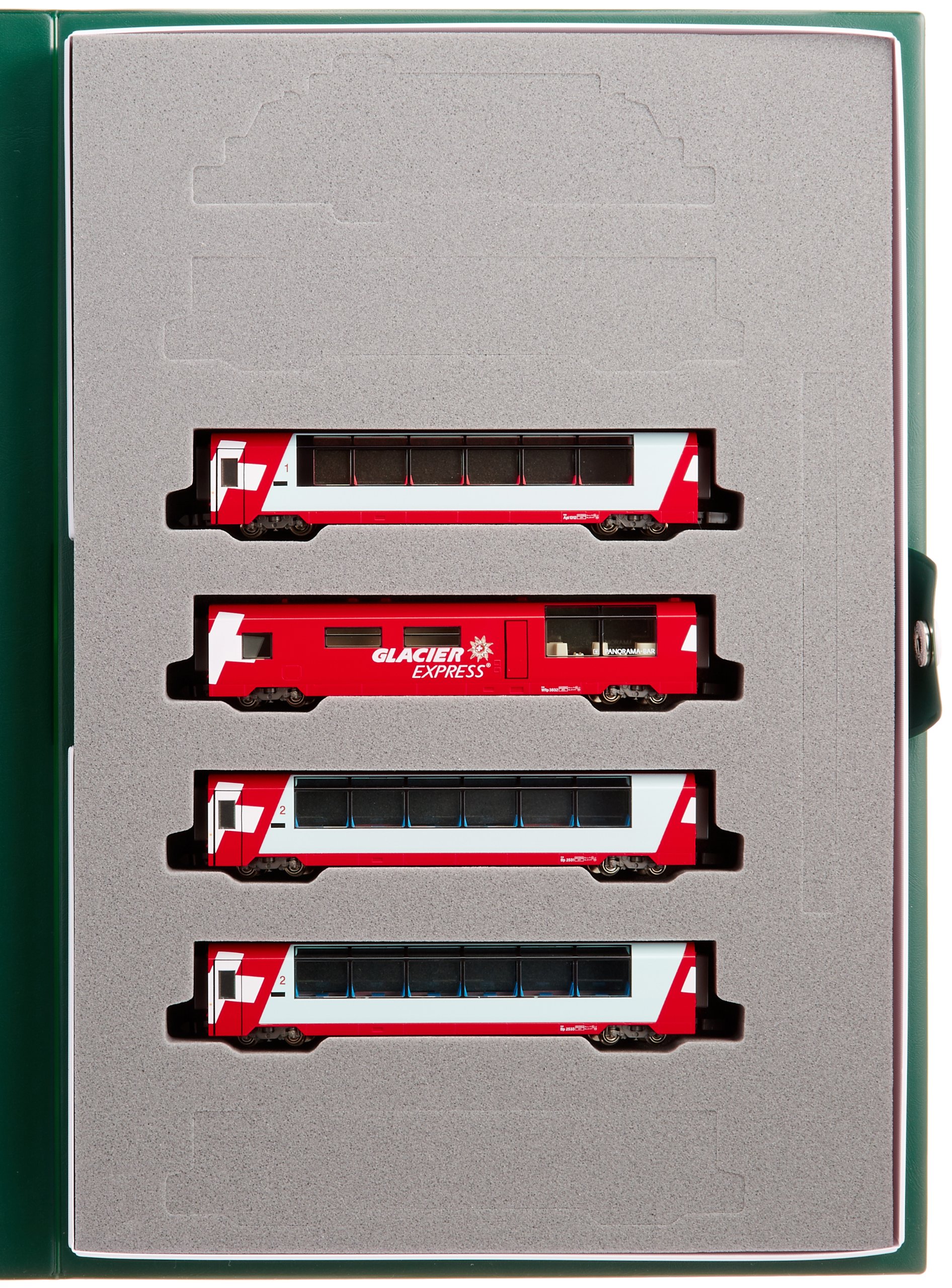 Amazon | カトー(KATO) Nゲージ アルプスの氷河特急 増結 4両セット 10