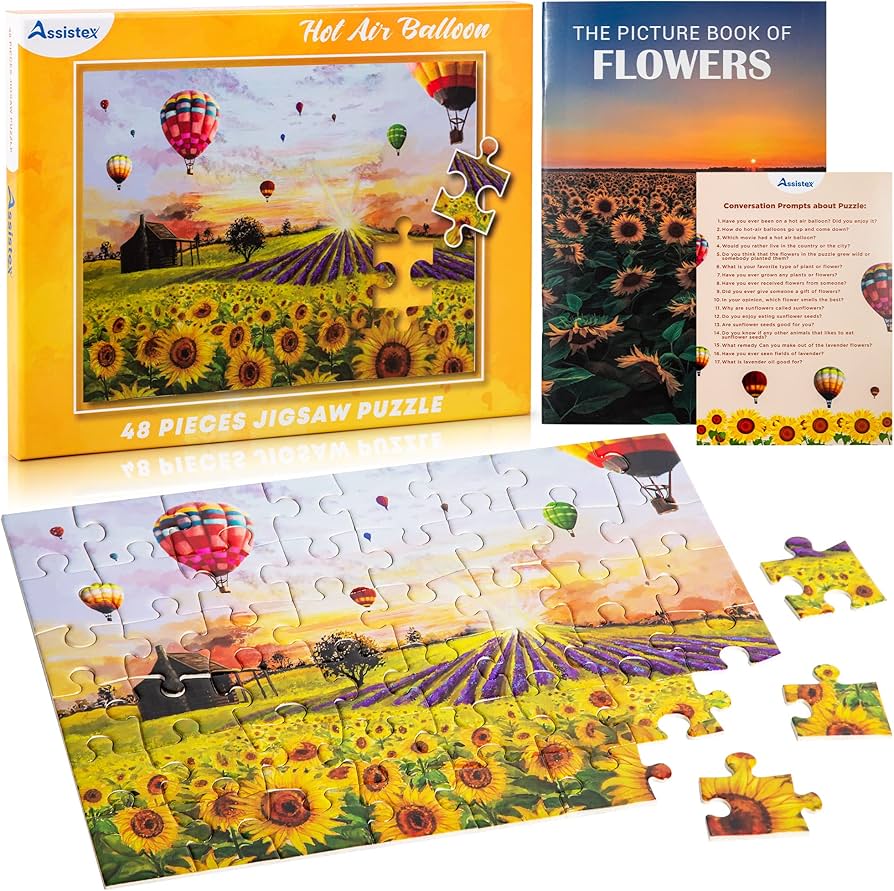 Amazon | Assistex 認知症 ジグソーパズル 48 高齢者向け大型パズル