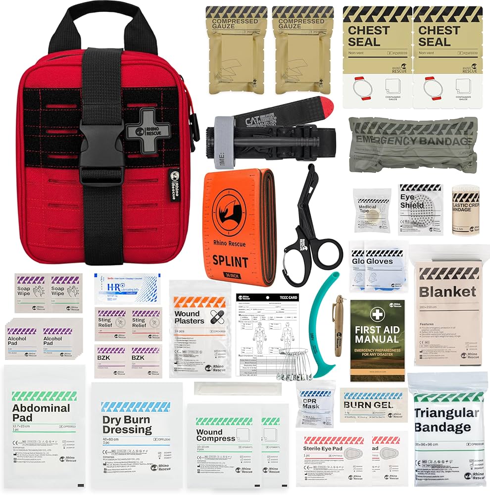 Amazon.com: RHINO RESCUE IFAK Trauma Kit with C-A-T Tourniquet