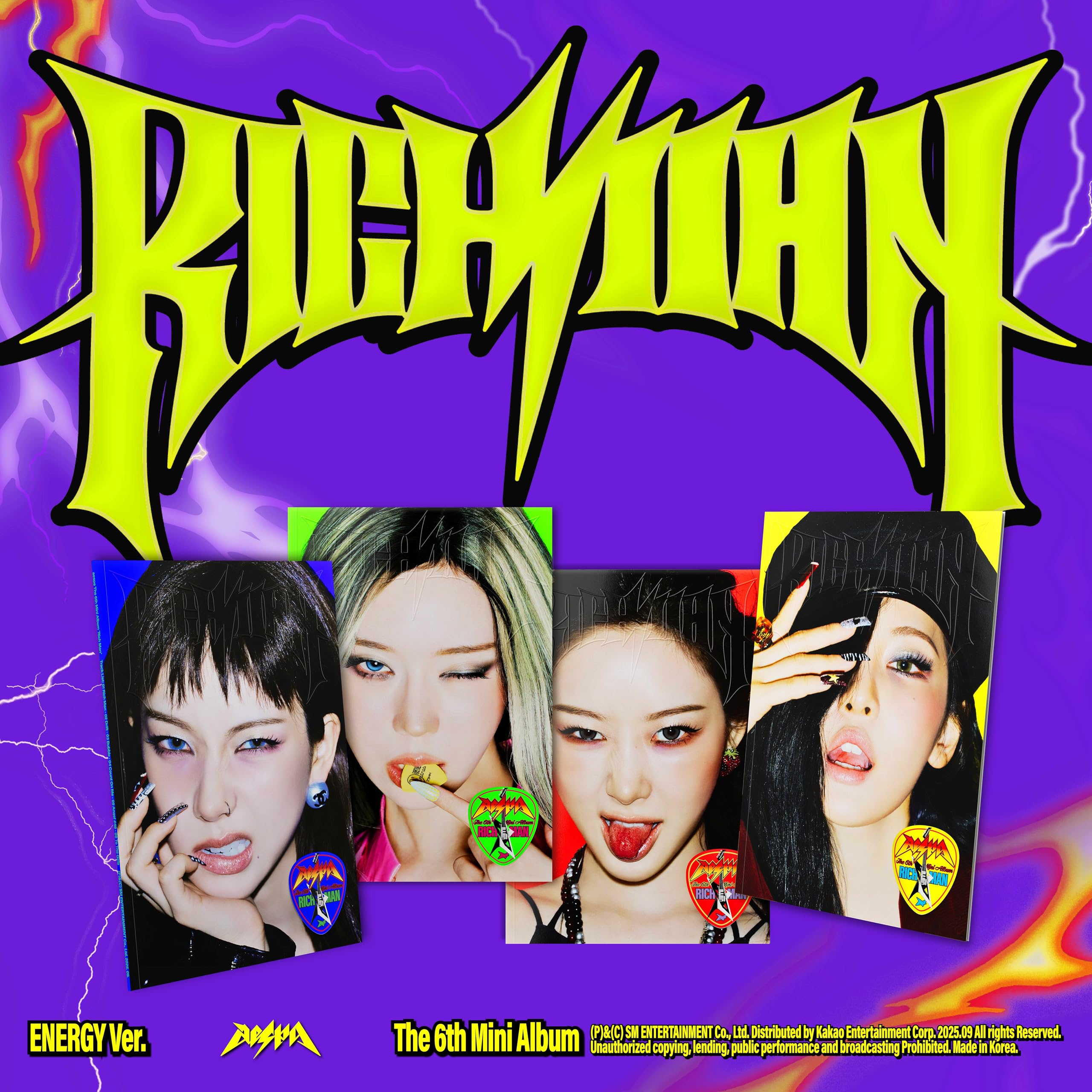 Amazon.co.jp: 【正規輸入盤】aespa [Rich Man] (ENERGY Ver.)（韓国盤