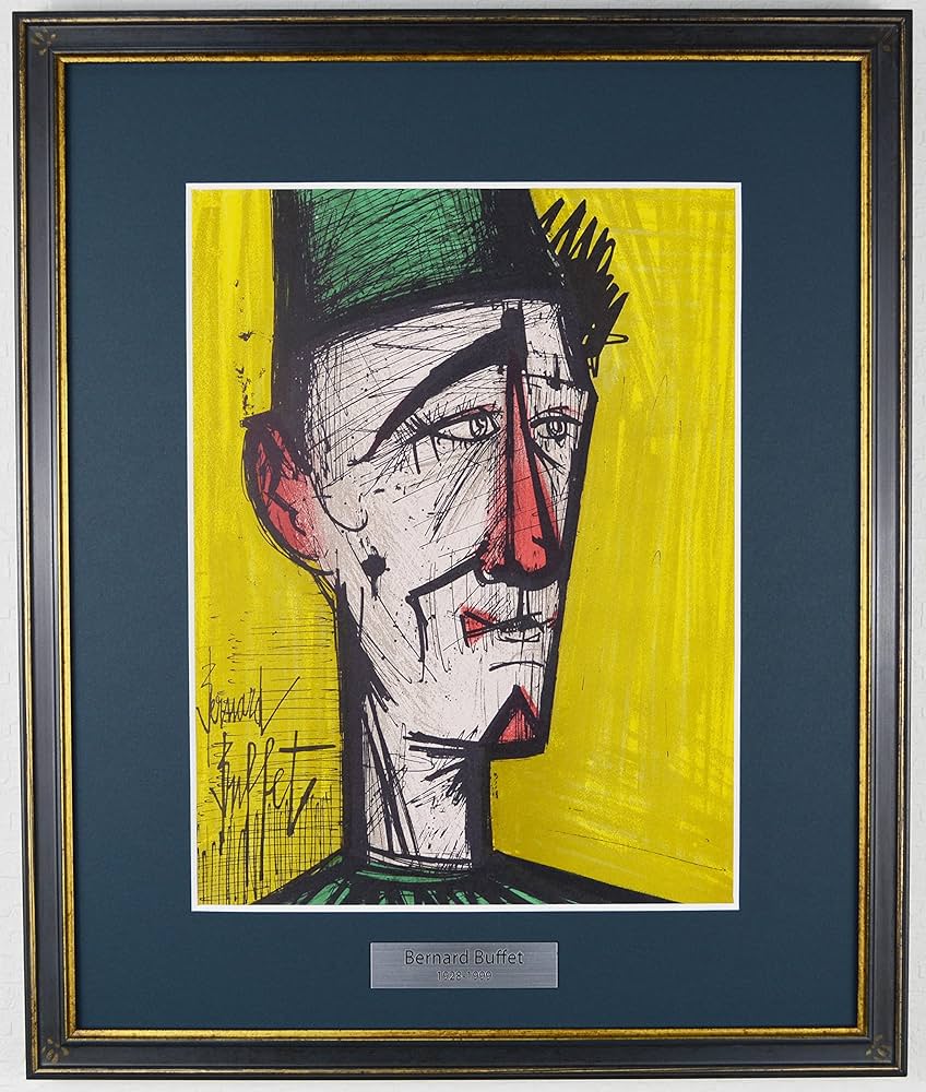 Amazon | ベルナール ビュッフェ 『ピエロのジョジョ 【LITHOGRAPHIES
