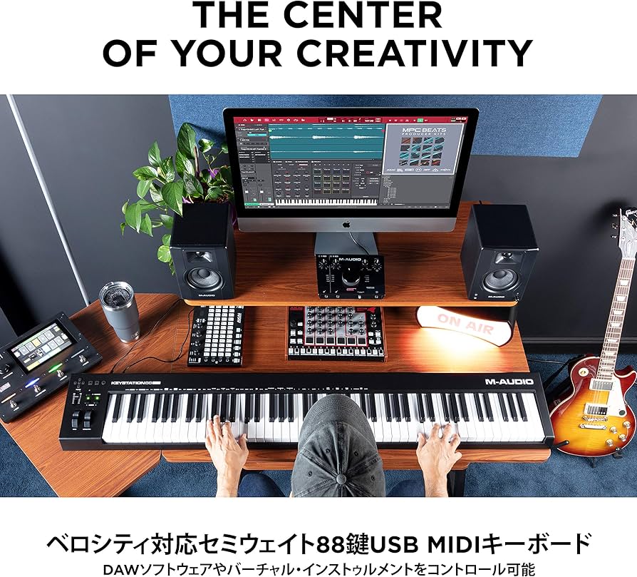Amazon | M-Audio 88鍵USB MIDIセミウェイト・キーボード バーチャル